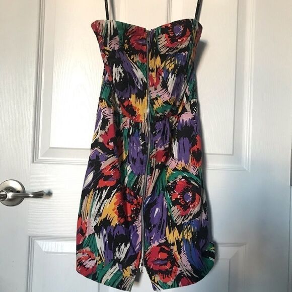 MINKPINK Vintage Y2K Strapless Front Zipper Dress. - Picture 4 of 7